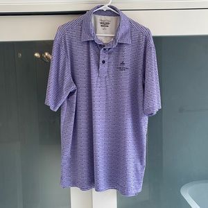 Straight Down Golf Polo Edgewood Tahoe Purple Surfboards